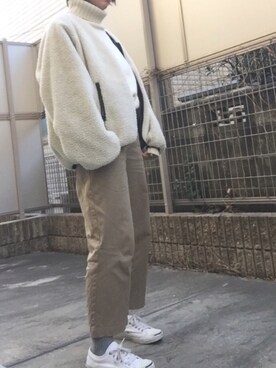 「ジャックパーセル」｜「アイテム（ブルゾン）」を使った、kii＊さん（レディース・160cm）の冬コーディネート