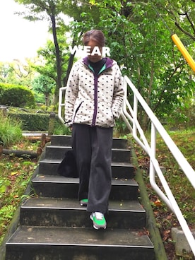 「CUBE SUGAR（キューブシュガー）のアイテム（ブルゾン）」を使った、ゆりさん（レディース・154cm）の秋コーディネート