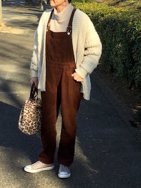 「ハイネックトップス」｜ゆりさん（レディース・154cm）の冬コーディネート