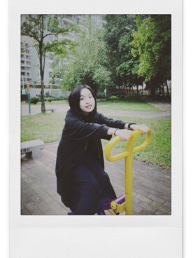 「MONKI（モンキ）のアイテム（モッズコート）」を使った、我屋企唔远さん（レディース・155cm）の冬コーディネート