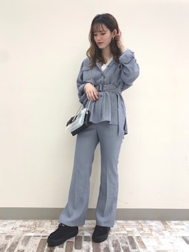 risakoさん（レディース・160cm）の春コーディネート