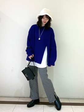 「PAGEBOY（ページボーイ）のハクミニショルダーBAG（ショルダーバッグ）」を使った、risakoさん（レディース・160cm）の秋コーディネート