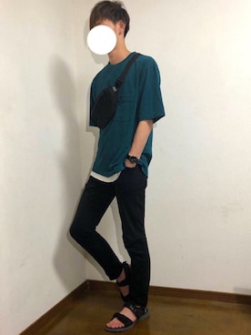 「JILL BLAZE（ジルブレイズ）のアイテム」を使った、しぐぅ🌙さん（メンズ・180cm）の夏コーディネート