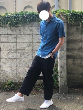 デニムシャツ半袖 7441を使ったメンズ人気ファッションコーディネート Wear
