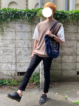 「JILL BLAZE（ジルブレイズ）のアイテム」を使った、しぐぅ🌙さん（メンズ・180cm）の夏コーディネート