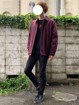 「RAGEBLUE（レイジブルー）のアイテム（その他シューズ）」を使った、しぐぅ🌙さん（メンズ・180cm）の秋コーディネート
