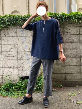 「RAGEBLUE（レイジブルー）のアイテム（その他シューズ）」を使った、しぐぅ🌙さん（メンズ・180cm）の秋コーディネート