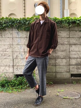 「RAGEBLUE（レイジブルー）のアイテム（その他シューズ）」を使った、しぐぅ🌙さん（メンズ・180cm）の秋コーディネート