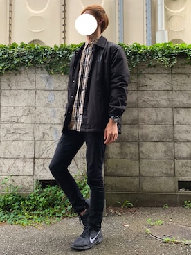 「Dickies（ディッキーズ）のアイテム（ナイロンジャケット）」を使った、しぐぅ🌙さん（メンズ・180cm）の秋コーディネート