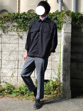 しぐぅ🌙さん（メンズ・180cm）の秋コーディネート