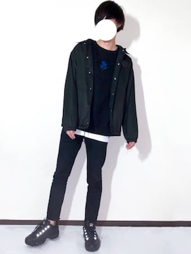 「Dickies（ディッキーズ）のアイテム（ナイロンジャケット）」を使った、しぐぅ🌙さん（メンズ・180cm）の秋コーディネート