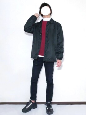 「Dickies（ディッキーズ）のアイテム（ナイロンジャケット）」を使った、しぐぅ🌙さん（メンズ・180cm）の秋コーディネート