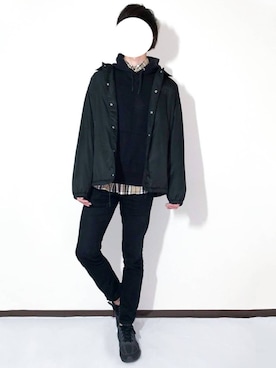 「Dickies（ディッキーズ）のアイテム（ナイロンジャケット）」を使った、しぐぅ🌙さん（メンズ・180cm）の秋コーディネート