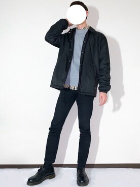 「Dickies（ディッキーズ）のアイテム（ナイロンジャケット）」を使った、しぐぅ🌙さん（メンズ・180cm）の冬コーディネート