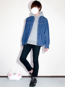 しぐぅ🌙さん（メンズ・180cm）の春コーディネート