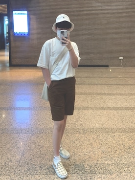 「Champion（チャンピオン）のアイテム（ショルダーバッグ）」を使った、oryivd603さん（メンズ・173cm）の春コーディネート