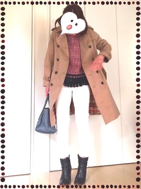 「PINCEAU（パンソー）のアイテム」を使った、373さん（レディース・166cm）の春コーディネート