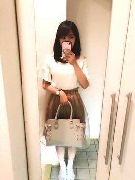 「ドラフトマジェ」｜はなさん（レディース・154cm）の夏コーディネート