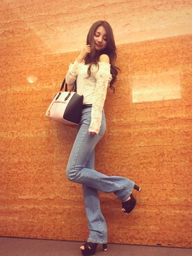 「one way（ワンウェイ）のアイテム（シューズ）」を使った、❤︎さん（レディース・161cm）の夏コーディネート