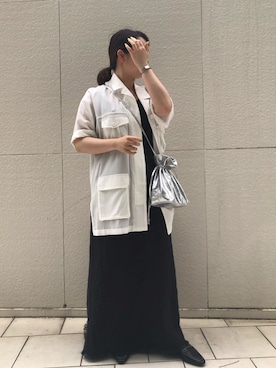 「DouDou（ドゥドゥ）のアイテム（ブルゾン）」を使った、DouDou  阪急三番街店さん（レディース・153cm）の春コーディネート