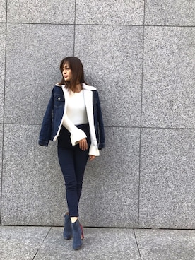 黒木 ナツミ🦋さん（レディース・162cm）の冬コーディネート