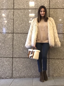 黒木 ナツミ🦋さん（レディース・162cm）の冬コーディネート