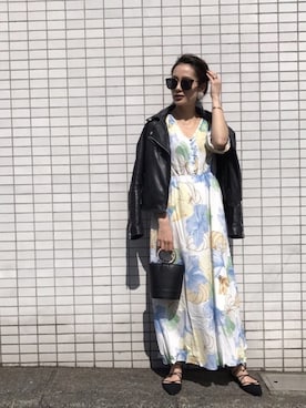 「MANGO（マンゴ）のアイテム（ジャケット/アウター）」を使った、黒木 ナツミ🦋さん（レディース・162cm）の春コーディネート