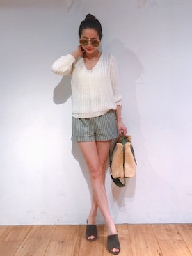 黒木 ナツミ🦋さん（レディース・162cm）の春コーディネート