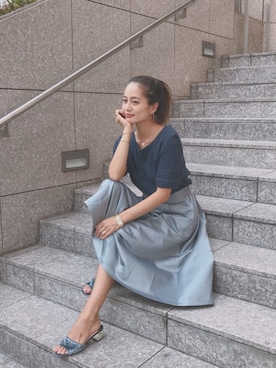 黒木 ナツミ🦋さん（レディース・162cm）の秋コーディネート