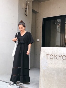黒木 ナツミ🦋さん（レディース・162cm）の秋コーディネート