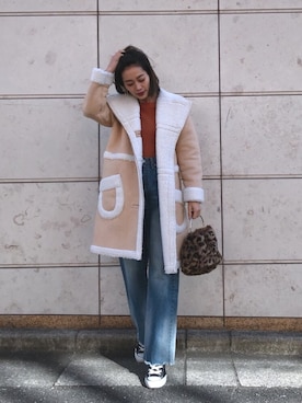 黒木 ナツミ🦋さん(レディース・162cm)の冬コーディネート