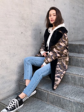 黒木 ナツミ🦋さん（レディース・162cm）の冬コーディネート