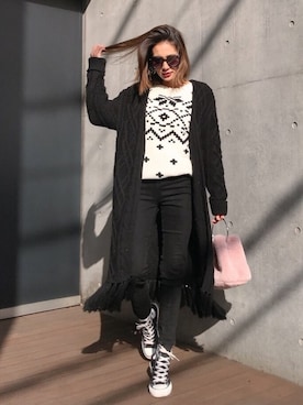 黒木 ナツミ🦋さん（レディース・162cm）の冬コーディネート
