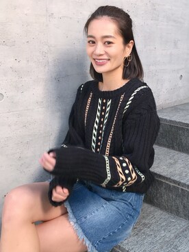 黒木 ナツミ🦋さん（レディース・162cm）の春コーディネート