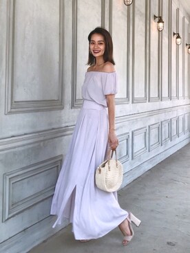 「ラベンダー」｜黒木 ナツミ🦋さん（レディース・162cm）の春コーディネート