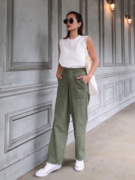 黒木 ナツミ🦋さん（レディース・162cm）の夏コーディネート