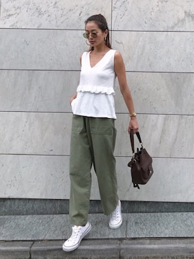 黒木 ナツミ🦋さん（レディース・162cm）の夏コーディネート