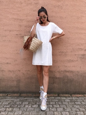 黒木 ナツミ🦋さん(レディース・162cm)の夏コーディネート