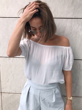 黒木 ナツミ🦋さん（レディース・162cm）の夏コーディネート