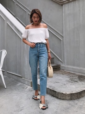 黒木 ナツミ🦋さん（レディース・162cm）の夏コーディネート