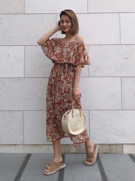 黒木 ナツミ🦋さん（レディース・162cm）の夏コーディネート