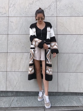 黒木 ナツミ🦋さん（レディース・162cm）の秋コーディネート