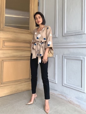 黒木 ナツミ🦋さん（レディース・162cm）の秋コーディネート