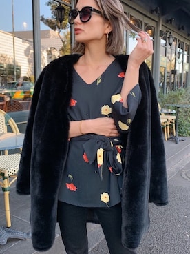 黒木 ナツミ🦋さん（レディース・162cm）の冬コーディネート