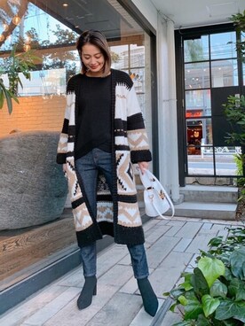 黒木 ナツミ🦋さん（レディース・162cm）の冬コーディネート