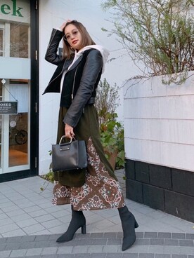 黒木 ナツミ🦋さん（レディース・162cm）の冬コーディネート