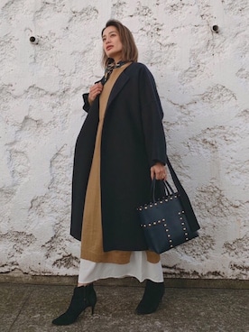 黒木 ナツミ🦋さん（レディース・162cm）の冬コーディネート