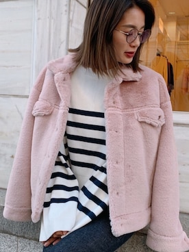 黒木 ナツミ🦋さん（レディース・162cm）の冬コーディネート