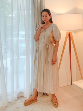 黒木 ナツミ🦋さん（レディース・162cm）の夏コーディネート