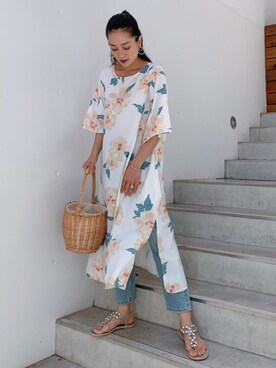 黒木 ナツミ🦋さん（レディース・162cm）の夏コーディネート